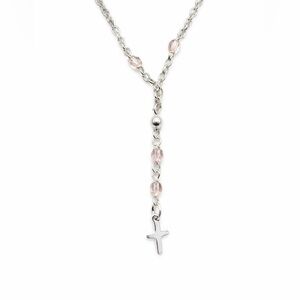 S925 | Sterling Silver | 3.5mm | Pink Crystal Rosary